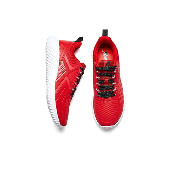 XTEP Cushioning Anti Slip And Wear Resistant Low Top Casual Shoes Men's Red-4