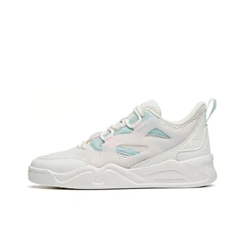 Anta Ins Cushioning Anti Slip And Wear Resistant Low Top Sports Casual Shoes Women's White Blue