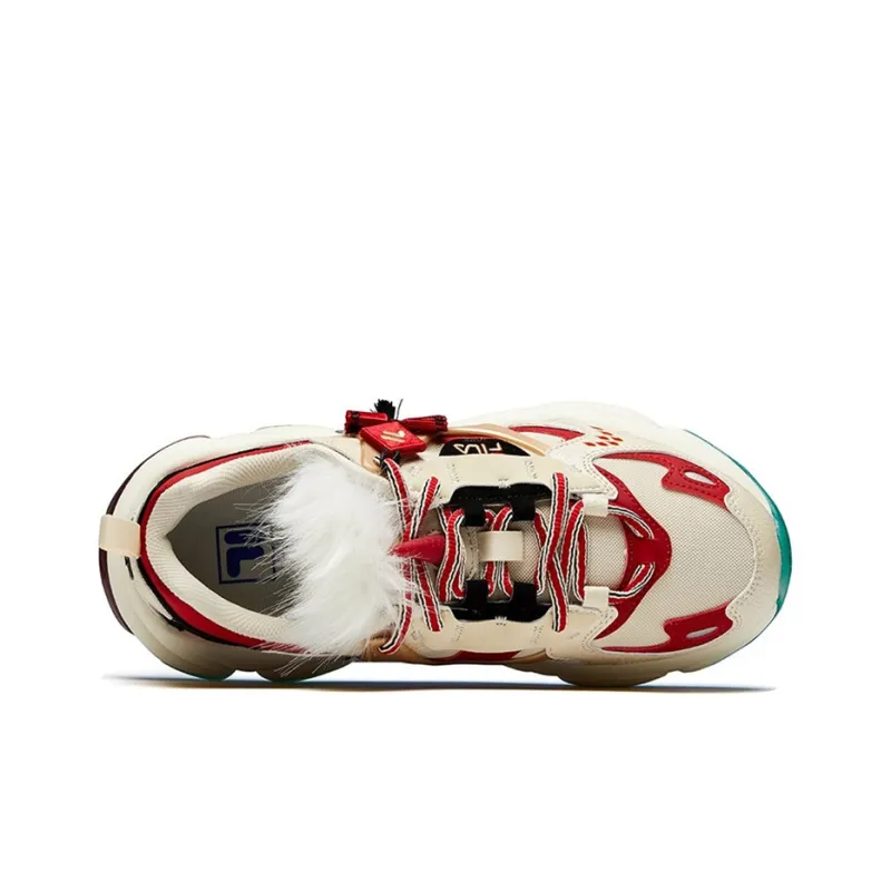 FILA FUSION Rjv 'Creamwhite Dark Red' Women's-3