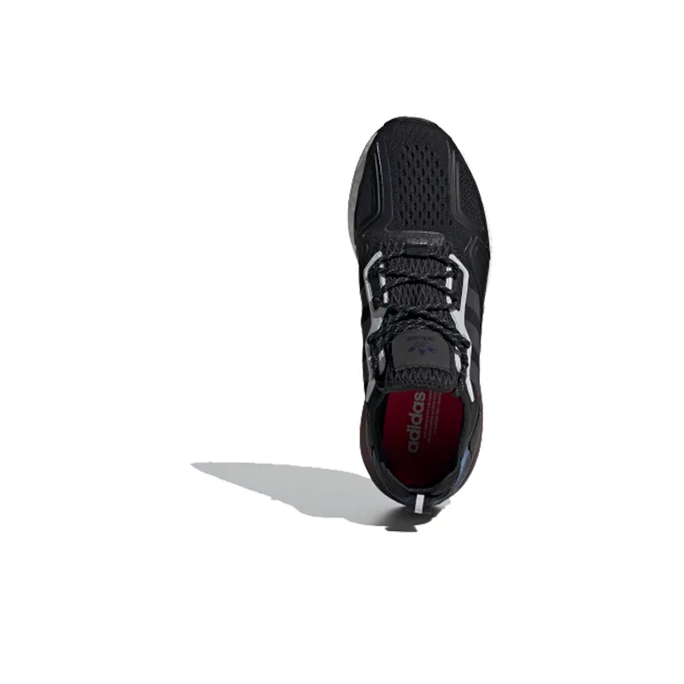 Adidas Zx 2K Boost Black Iridescent Shock Red-3