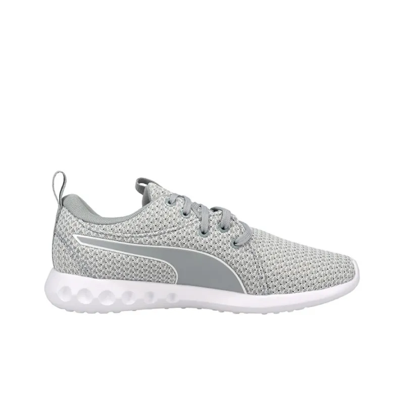 PUMA Carson 2 Knit Lace Up Sneakers Slip-Resistant Support Balance Low-Top Casual Shoes Women's Gray-1