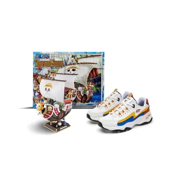 One Piece x Skechers D'LITES 4.0 Cushioning Low Top Casual Shoes Men's White