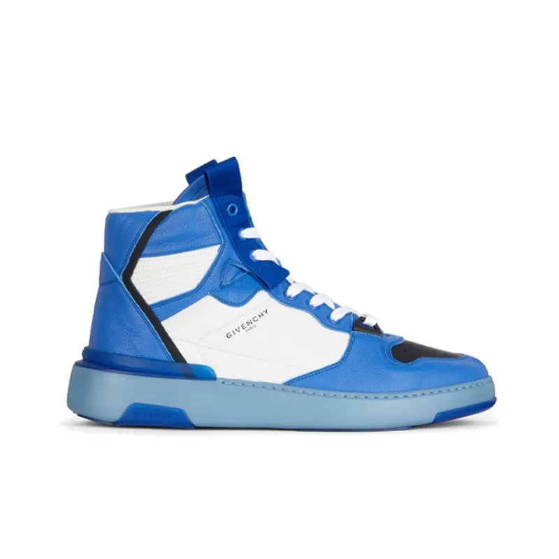 Givenchy Casual Shoes Men High Top White/Blue Color-1