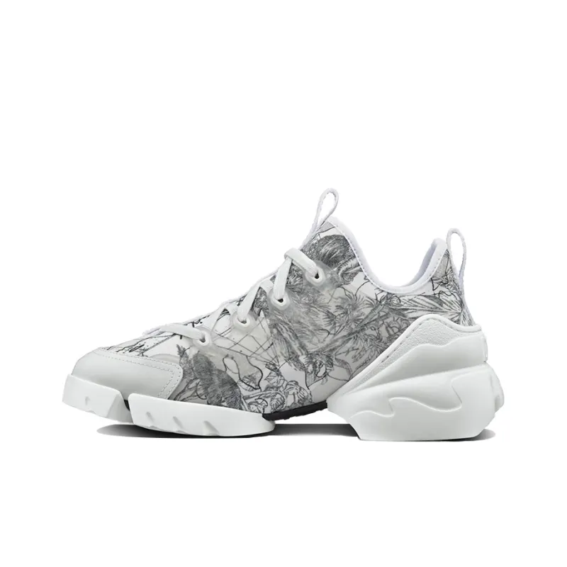 DIOR D-Connect Around The World Coverage Balance Lightweight Low-Top Casual Shoes Women's Black White-0