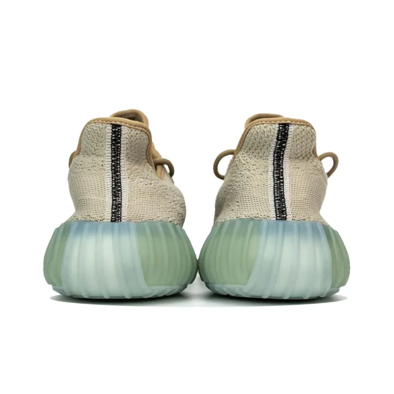 Adidas Originals Yeezy Boost 350 V2 Leaf 'Leaf' Breathable Cushioning Low Top Casual Shoes Unisex Brown Green-3