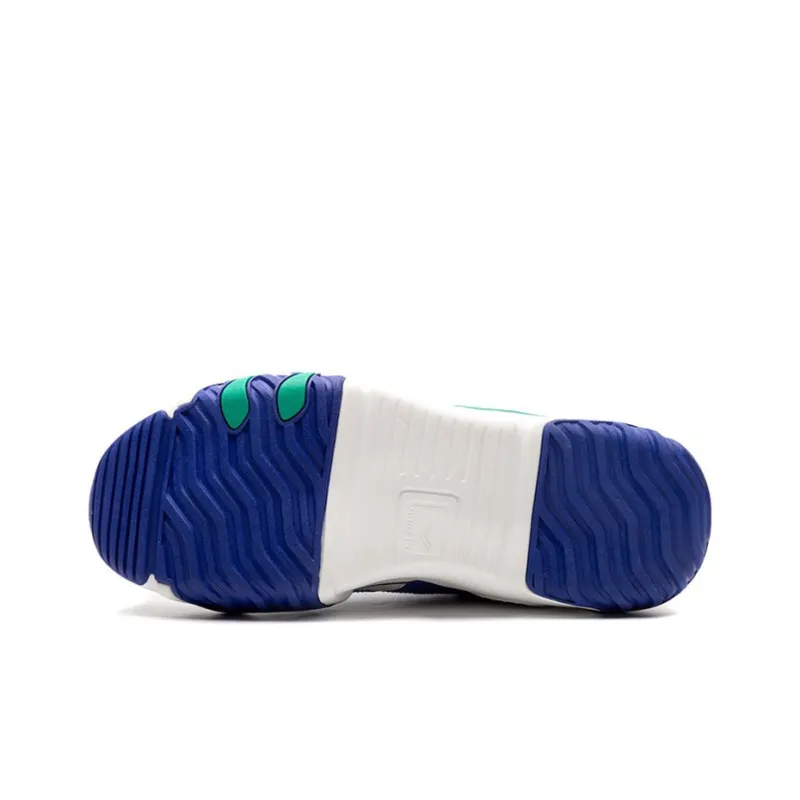 LiNing Wave Hbrd Slip Resistant, Abrasion Resistant, Lightweight Low Top Sports Casual Shoes Unisex White Blue-3