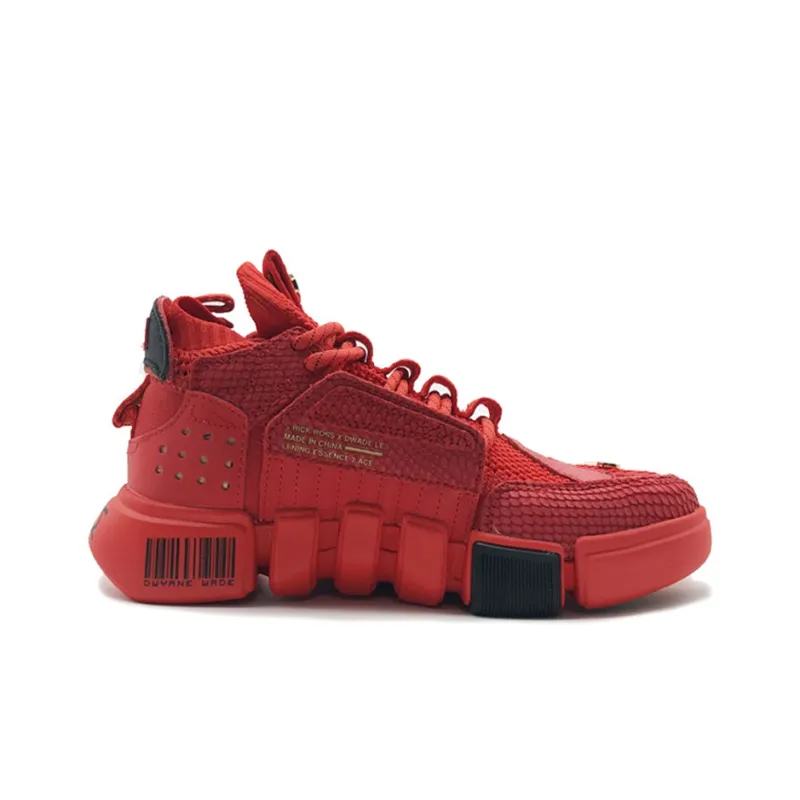 LiNing Essence 2 ACE Rick Ross Non slip Lightweight Low Top Sports Casual Shoes Men's Red-1