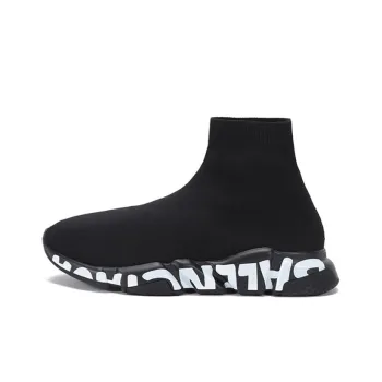 Balenciaga Speed Sports Shoes Black/White