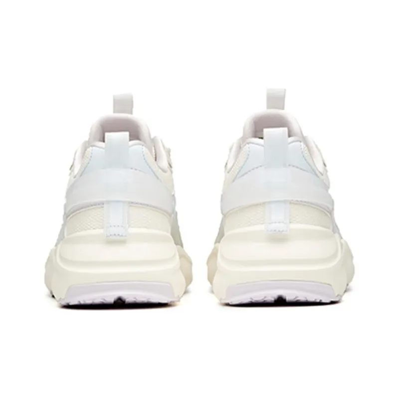 Anta Life Collection Cushioning Anti Slip Wear Resistant Breathability Low Top Casual Shoes Women's White Purple-4