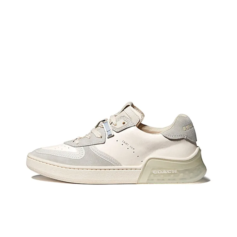 COACH CitySole Court Cushioning, Slip Resistant, Abrasion Resistant, Lightweight Low Top Casual Shoes Women's Chalk-0
