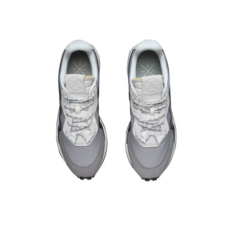 LiNing Wade 001 Cushioned Anti-Slip Wear-Resistant Breathable Lightweight Low-Top Casual Shoes Men's Gray Black-3
