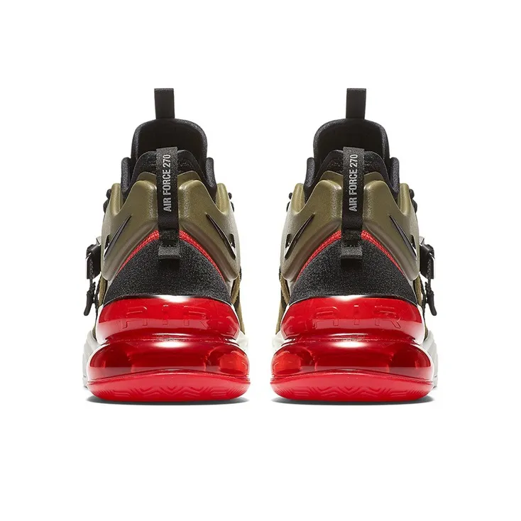 Nike Air Force 270 Medium Olive/Challenge Red-3