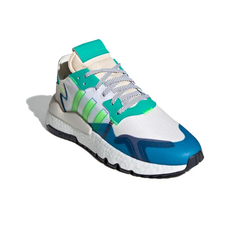Adidas Originals Nite Jogger 'White Green Blue'-2