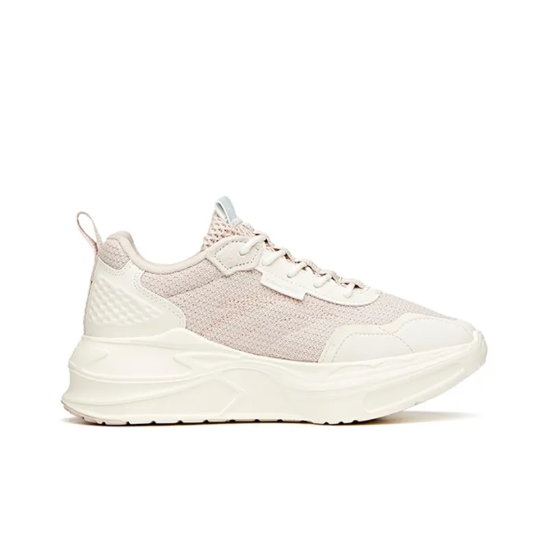 Anta Life Collection MIX Fission Cushioning Anti Slip And Wear Resistant Low Top Sports Casual Shoes Women's Ecru-1