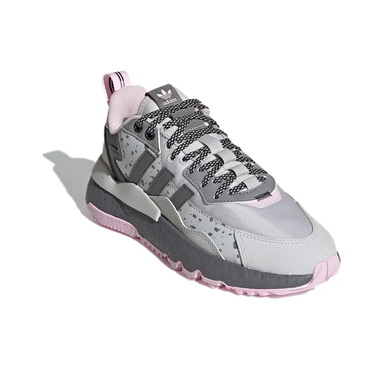 Adidas Originals Nite Jogger For Grey/Pink Women's-2