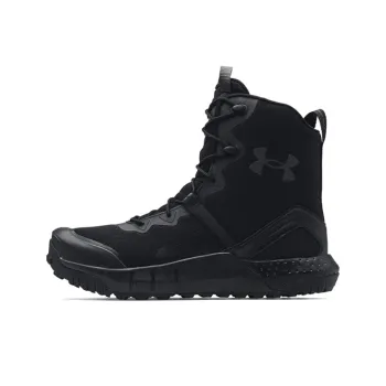 Under Armour Micro G ® Valsetz Zip Tactical Boots Anti Slip Wear Resistant High Top Casual Shoes Men's Black