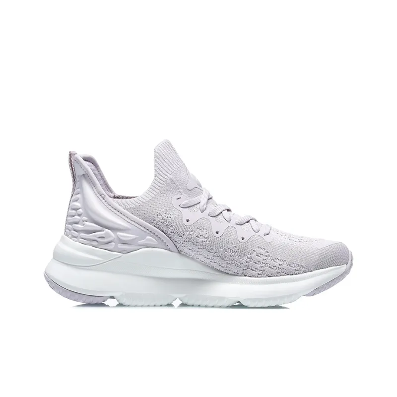 LiNing EazGo Comfortable Collection Lightweight Low Top Sports Casual Shoes Women's Purple Gray-1