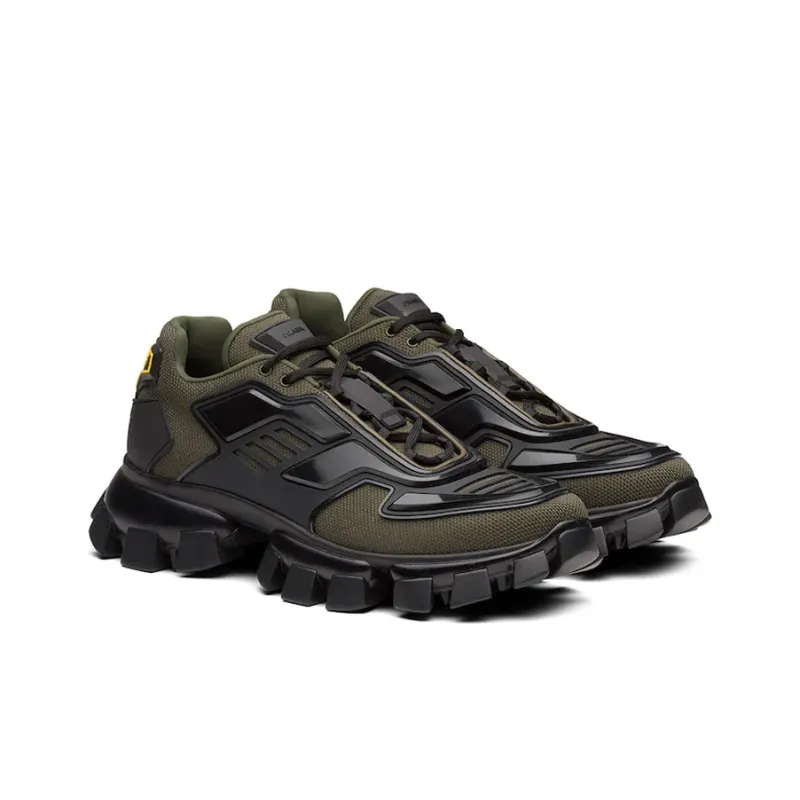 PRADA Cloudbust Thunder Non slip Lightweight Low Top Casual Shoes Men's Army Green-1