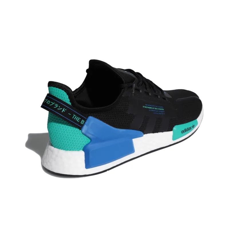 Adidas Originals Nmd R1 V2 Black Cyan-3