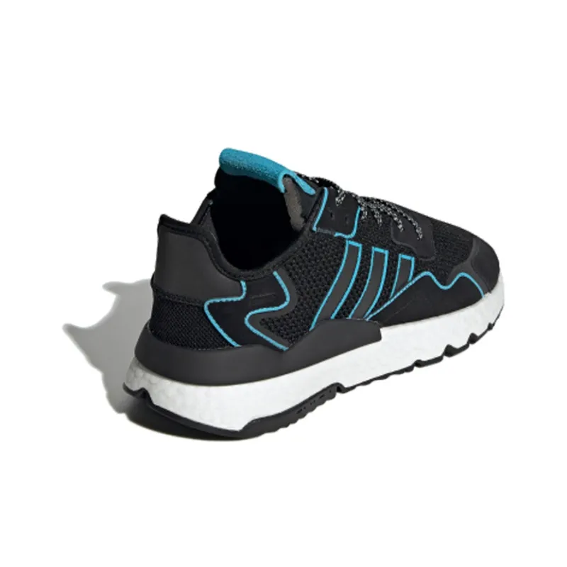 Adidas Nite Jogger Core Black Bright Cyan-2