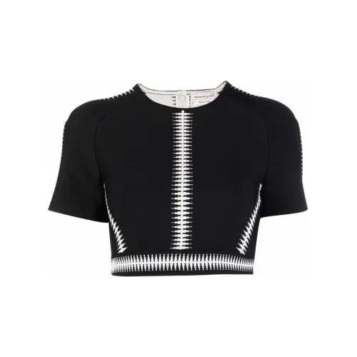 Alexander McQueen Crop Tops Women's Black
