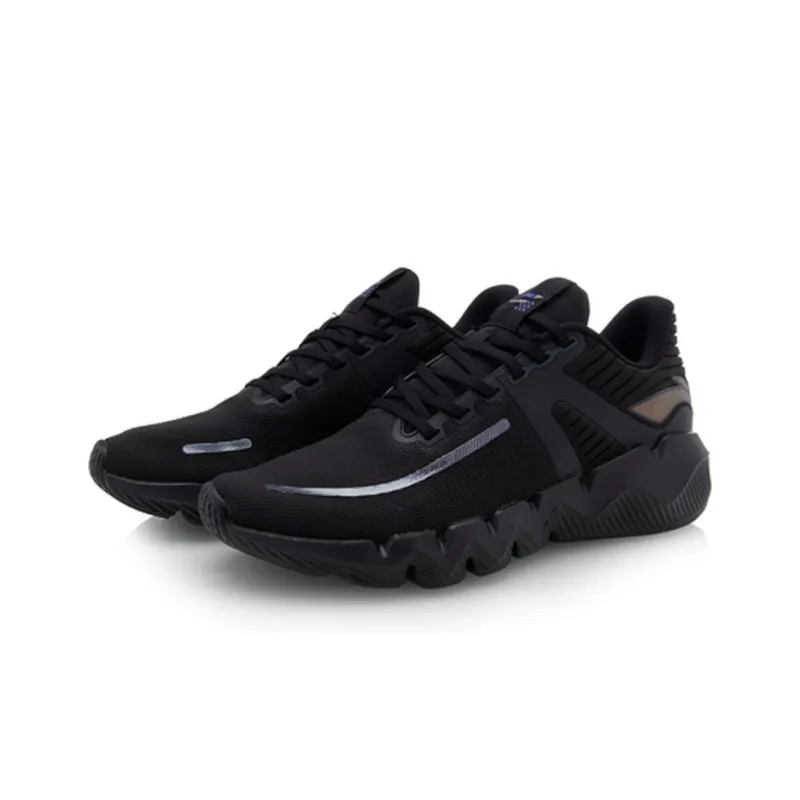 LiNing LN Fle Cushioning Breathable Lightweight Low-Top Casual Shoes Men's Black-2