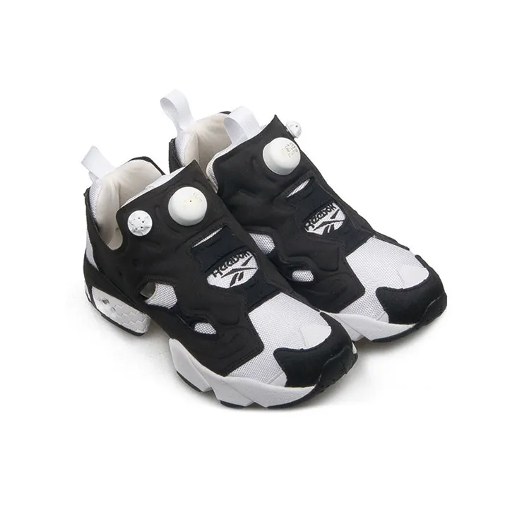Reebok Instapump Fury Og Hollow Out Splicing Shoes/Sneakers Unisex Black White-2