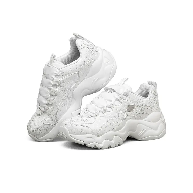 Skechers D Lites 3.0 Running Shoes Silver/White Women's-2