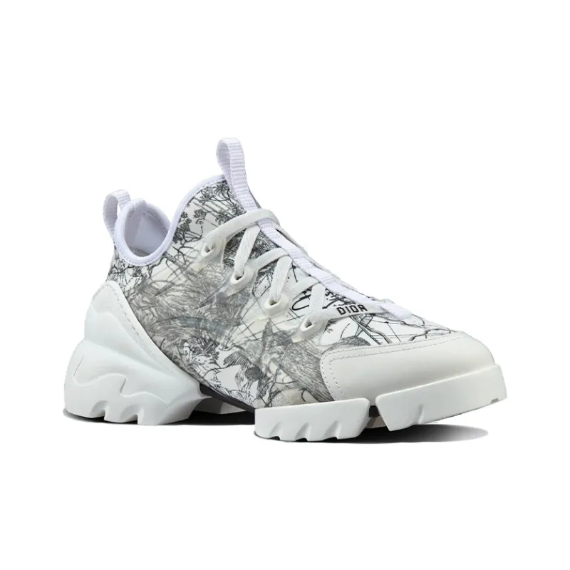DIOR D-Connect Around The World Coverage Balance Lightweight Low-Top Casual Shoes Women's Black White-2
