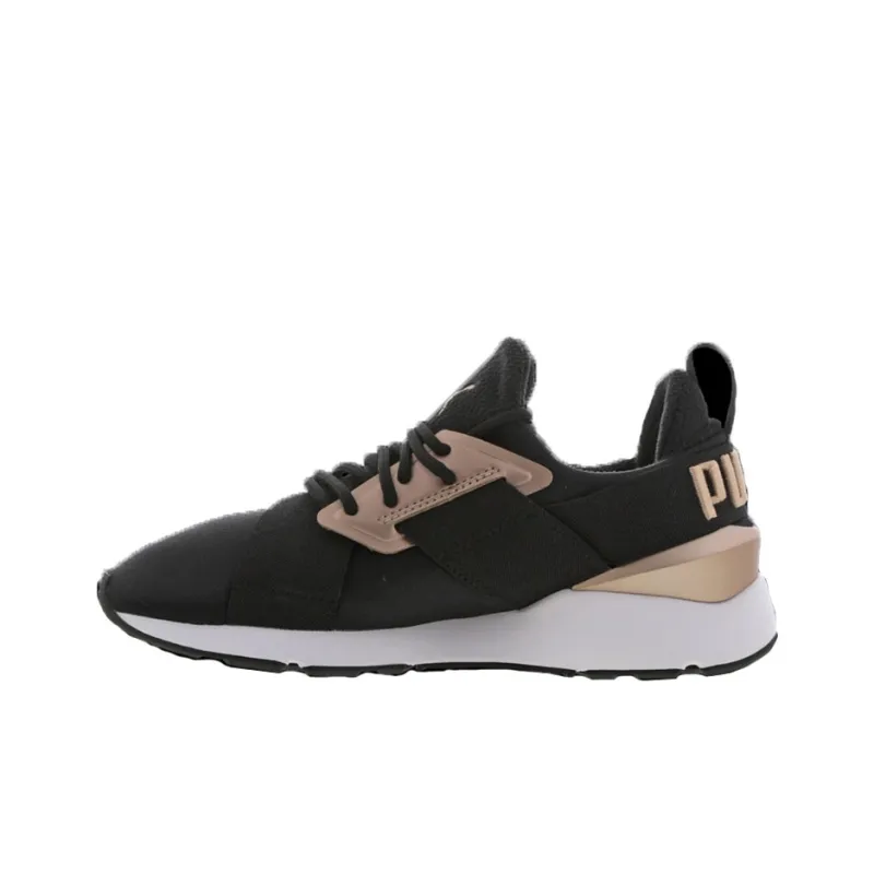 PUMA Muse Lightweight Low-Top Casual Shoes Women's Rose Black Gold-0