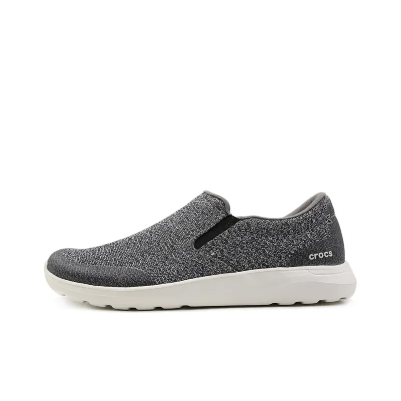 Crocs Kinsale Static Slip on Shoes 'Grey White'-0