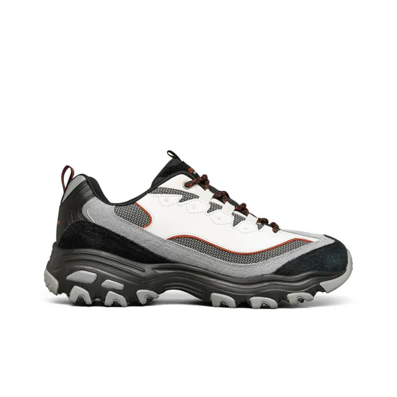Skechers D Lites 1.0 Low Top Running Shoes Black/Grey/White-1