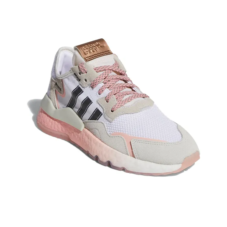 Adidas Originals Nite Jogger 'White Brown Pink' Women's-2