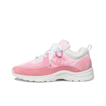 CHANEL Women's Suede Calfskin Sneaker 'Pale Pink' Women's