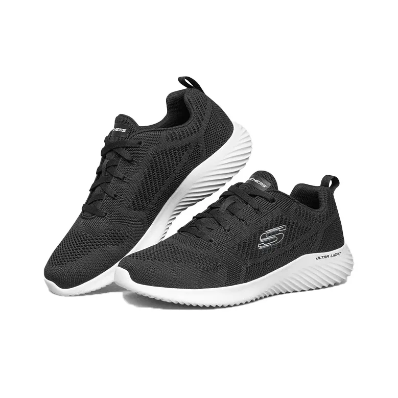 Skechers Bounder Cushioning And Breathable Low Top Casual Shoes Men's Black-2