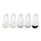 5 Pack (2 White Skin+2 White Gray+1 White Black)