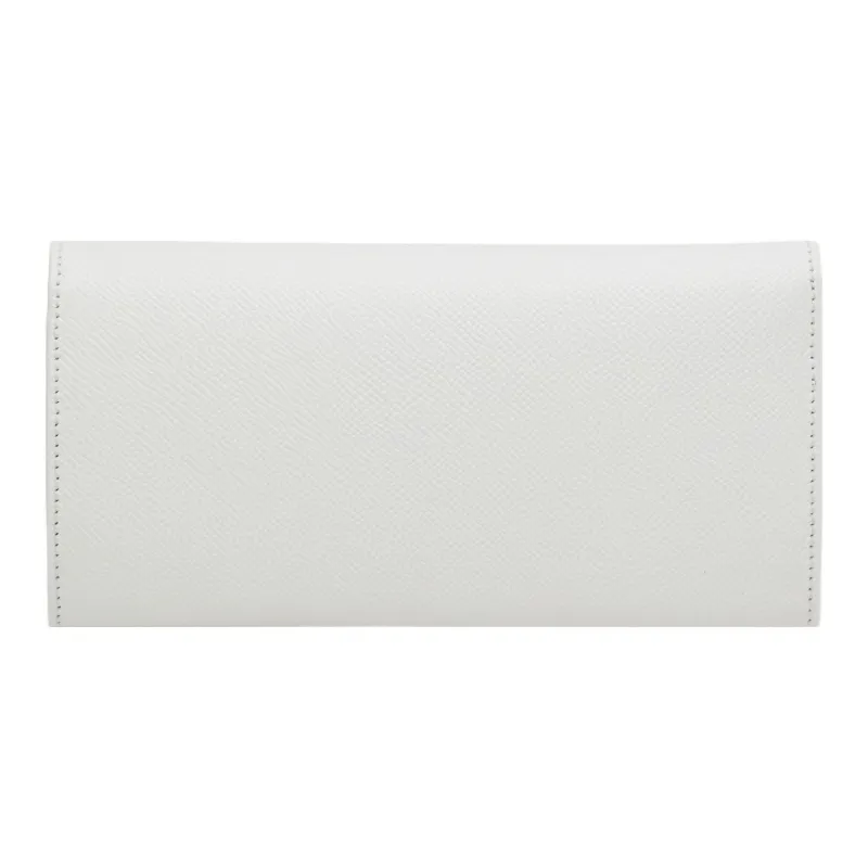 FERRAGAMO GANCINI Cow Leather Wallet Women's White-2