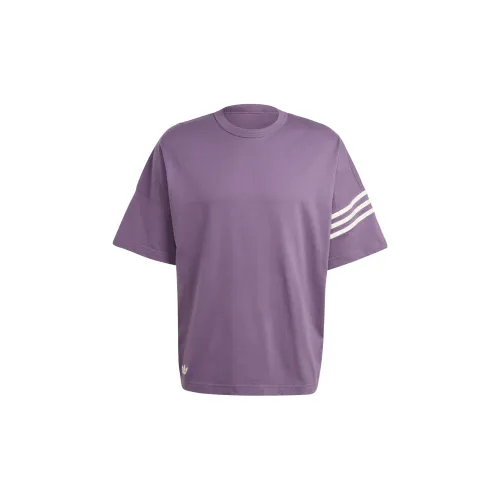 Adidas Originals Neuclassics T-Shirts Men Dark Gray Violet