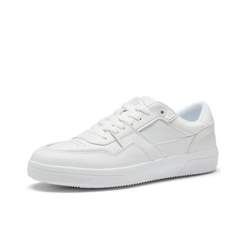 Rockfish 902 Collection Fashion Versatile White Sneakers Anti Slip Wear Resistant Low Top Skateboard Shoes Men's White-1