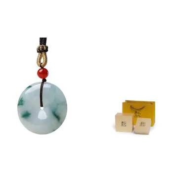 With The Heart Of The Jade Glutinous Jade Jadeite Necklaces Unisex