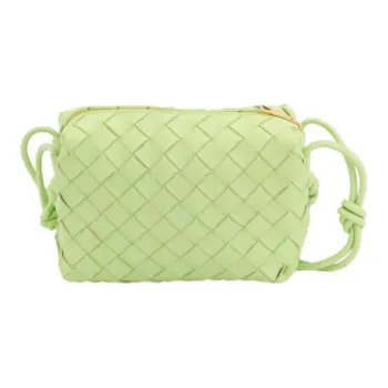 Bottega Veneta Leather Crossbody Bag Shoulder Bag Women's Green