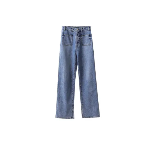 YUMOMO STAR Jeans Women's Light Blue