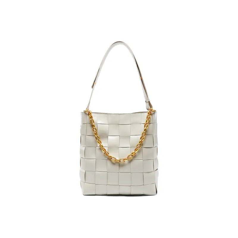 ST&SAT Cow Leather Shoulder Bag Regular Women's Ecru-0