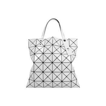 ISSEY MIYAKE Lucent Gloss Vinyl Chloride Resin Tote Shopping Bag One Shoulder Handbag Regular Women's Light Gray