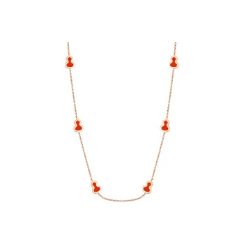 Qeelin Wulu 18K Rose Gold, Enamel Necklaces Women's Rose Gold