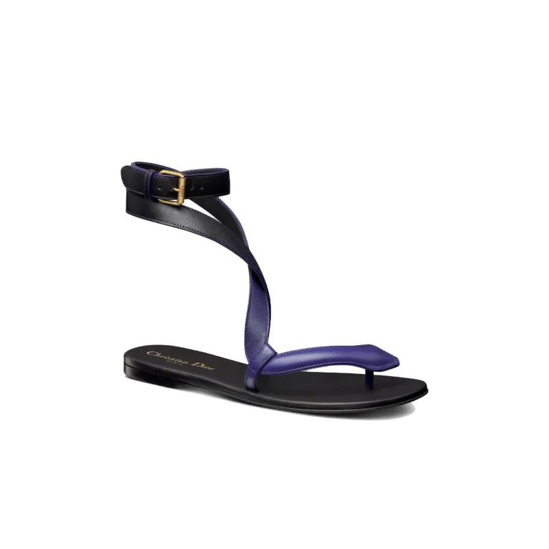 DIOR Poison-D Stylish Sandals Women's Black Blue-1