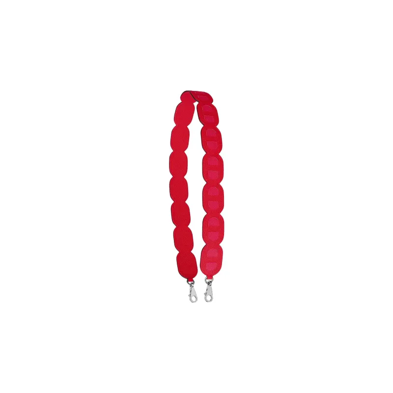 HERMES Epsom Calfskin Bag Straps Women's Frida Blue/Hermes Red-0