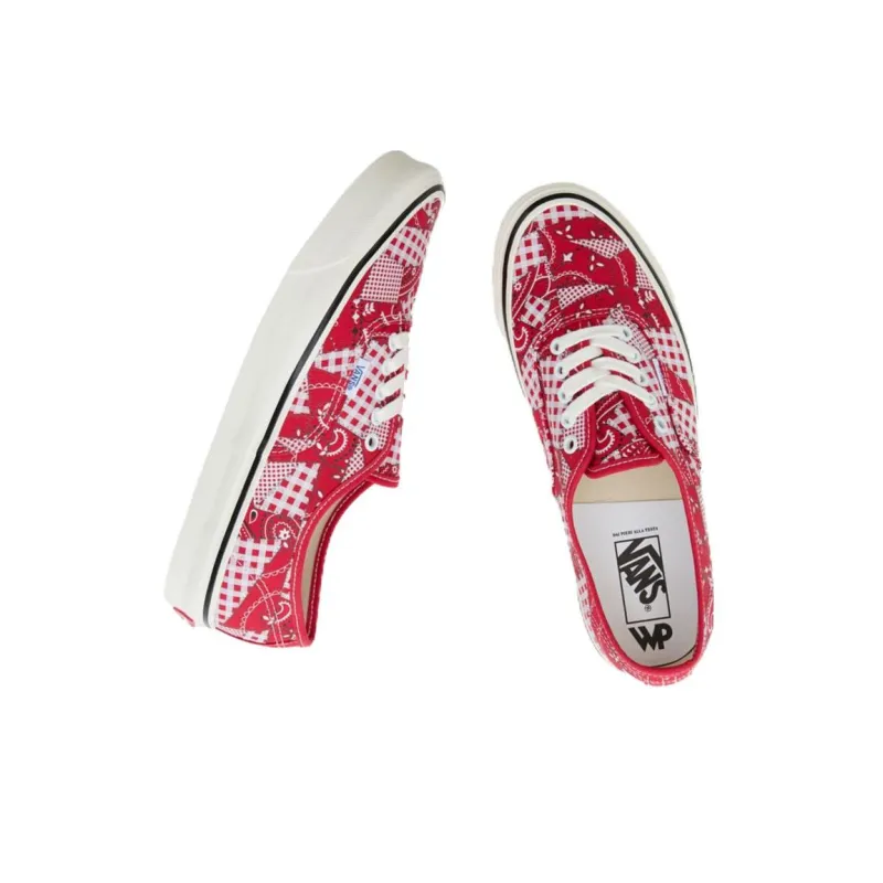 Vans Vault Ua Authentic 44 Dx Wp Paisley Red-3