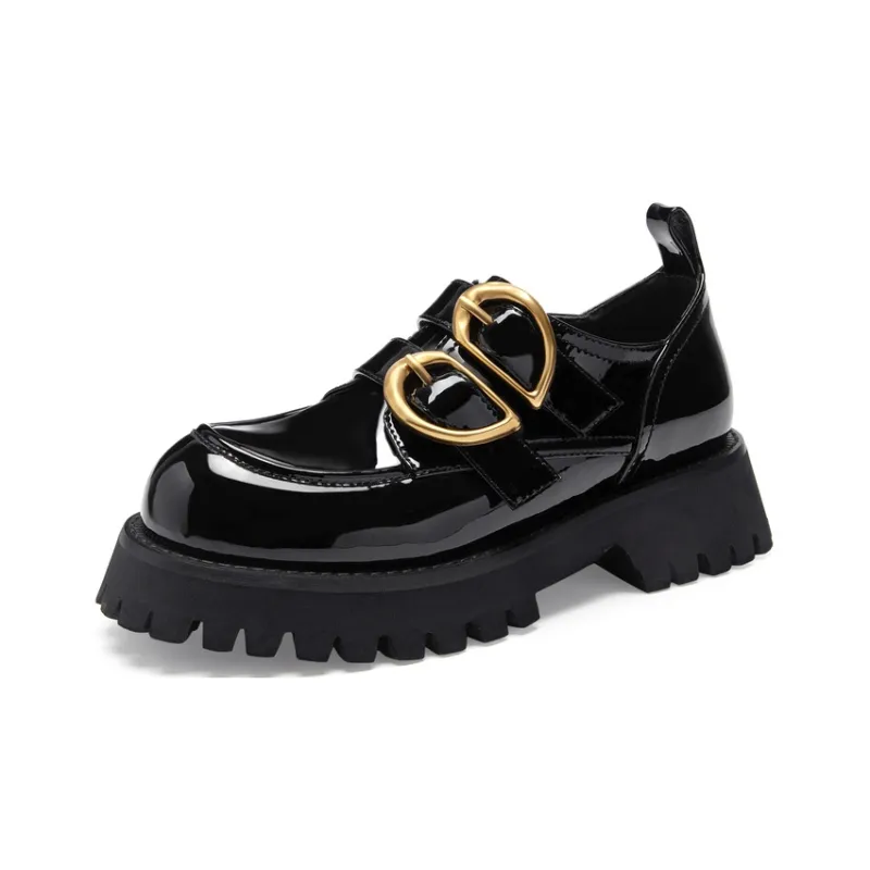 MIO Loafers Women's Low Top Black/Black, White, Blue-1