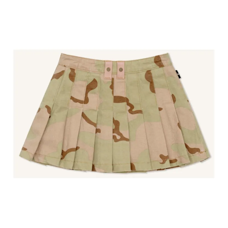 SMFK Wild World Wild World Series Casual Short Skirts Women's Desert Camouflage-1